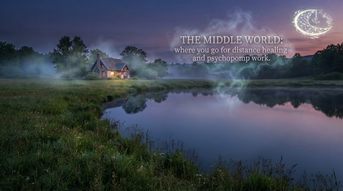 The Middle World - where you go for distance healing and psychopomp work